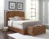 CoasterEssence 300501QB1 Laughton - Woven Banana Leaf Queen Panel Headboard - Amber