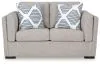 Benchcraft® 5450335 Benchcraft® 5450335 Evansley - Loveseat - Pewter