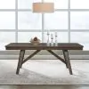 Liberty Furniture 930-DR-TRS Carolina Park - Trestle Table - Amber Brown