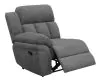 CoasterEssence 609540LR Bahrain - Upholstered LAF Recliner - Charcoal