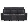 Coaster Fine Furniture 610154P Kennett - Chenille Upholstered Power Reclining Sofa - Dark Gray