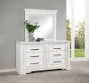 Coaster Fine Furniture 215873M Mckinney - 6-Drawer Bedroom Dresser With Mirror - Vintage White