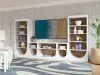 Riverside Furniture 30740 Rosalie - Media Console - White Caps / Hemlock