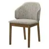 ACME DN07061 Oleia - Side Chair (Set of 2) - Chenille & Walnut