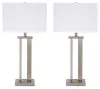 Ashley Furniture L204054 Aniela - Metal Table Lamp (Set of 2) - Silver Finish