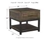 Ashley Furniture T444-3 Johurst - Rectangular End Table - Grayish Brown