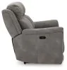 Ashley Furniture 5930147 Next-Gen Durapella - 2 Seat Power Reclining Sofa Adj Hdrest - Slate