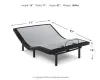 Ashley Sleep® M9X952 Head-Foot Model Best - Cal King Adjustable Base - Head, Neck & Foot - Black