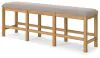 Ashley Furniture D773-09 Havonplane - XL Counter Height Upholstered Dining Bench - Brown