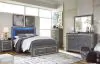 Ashley Furniture B214/31/36/46/57/54S/95/B100-13/92(2) Ashley Furniture B214/31/36/46/57/54S/95/B100-13/92(2) Lodanna - 9 Pc. - Dresser, Mirror, Chest, Queen Platform Bed with 2 Storage Drawers, 2 Nightstands - Gray