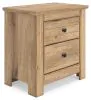 Ashley Furniture PCB1170-92 Ashley Furniture PCB1170-92 Makidern - Two Drawer Night Stand - Tan