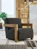 Ashley Furniture A3000799 Dorney - Accent Chair - Charcoal / Brown