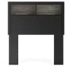 Ashley Furniture PCB1118-63 Ashley Furniture PCB1118-63 Broachmyn - Twin Bookcase Headboard - Black / Gray