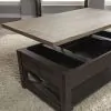 Liberty Furniture 422-OT-O3PCS Heatherbrook - 3 Piece Table Set (1 Lift Top Cocktail 2 End Tables) - Charcoal & Ash