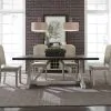 Liberty Furniture 619-T3878 Willowrun - Trestle Table - Rustic White / Weathered Gray Top