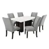 New Classic 40-1221-T Faust - Adjustable Table / Base & Top - White
