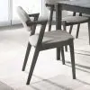 CoasterEssence 115112 Stevie - Padded Wood Dining Arm Chair (Set of 2) - Black