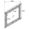 CoasterEssence 223214 Gunnison - Dresser Mirror - Silver Metallic