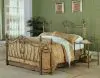 CoasterEssence 300171KE Sydney - Metal Eastern King Open Frame Bed - Brushed Gold