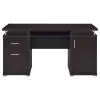 CoasterEveryday 800107 Tracy - 2-Drawer Office Computer Desk - Cappuccino