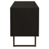 Coaster Fine Furniture 703003 Marsden - 2 Door Mango Wood TV Stand - Charcoal Black