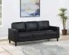 Coaster Fine Furniture 508361 Ruth - Upholstered Track Arm Sofa - Black