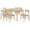 Coaster Fine Furniture 108551-S7 Parkridge - 7 Piece Wood Dining Set - White Washed