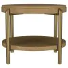 Coaster Fine Furniture 706187 Arini - Round End Side Table With Storage Shelf - Sand Wash