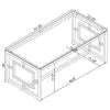 Coaster Fine Furniture 703738-S2 Merced - 2 Piece Rectangular Coffee And End Table Set - Nickel