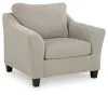 Benchcraft® 59803/23/14 Willarae - 2 Pc. - Chair And A Half, Ottoman - Taupe