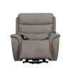 New Classic U092-PLR-GRY Kamari - Power Lift Recliner With Heat & Massage - Gray