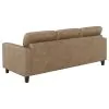 Coaster Fine Furniture 504667 Scotland - Faux Leather Upholstered Track Arm Sofa - Brown
