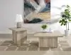 Coaster Fine Furniture 710878-S2 Devar - 2 Piece Square Coffee End Table Set - Distressed Pine