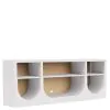 Riverside Furniture 30740 Rosalie - Media Console - White Caps / Hemlock