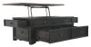 Ashley Furniture T736-20 Tyler Creek - Lift Top Cocktail Table - Grayish Brown / Black