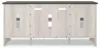 Ashley Furniture W287-68 Dorrinson - LG TV Stand w/Fireplace Option - White