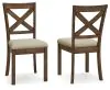 Ashley Furniture D631-01 Moriville - Dining UPH Side Chair (Set of 2) - Beige