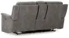 Ashley Furniture 5930118 Next-Gen Durapella - Power Reclining Loveseat with Console/Adj Hdrst - Slate