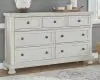 Ashley Furniture B742-31 Robbinsdale - Dresser - 7 Drawers - Antique White