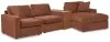 Ashley Furniture 92102S40 Ashley Furniture 92102S40 Modmax - 4-Piece Sectional With Raf Corner Chaise And Storage Console - Spice