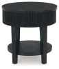 Ashley Furniture T551-6 Marstream - Round End Table - Black
