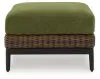 Ashley Furniture P572-814 Horizon Hall - Ottoman With Cushion - Brown / Green