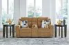 Ashley Furniture 3860594 Kanlow - Dbl Reclining Loveseat With Console - Honey