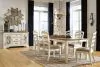Ashley Furniture D743/45/01(6) Ashley Furniture D743/45/01(6) Realyn - 7 Pc. - Extension Table, 6 Ladderback Side Chairs - White