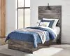 Ashley Furniture B211B2 Ashley Furniture B211B2 Drystan - Twin Panel Bed - Brown / Beige