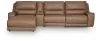 Ashley Furniture PCU62606S27 Ashley Furniture PCU62606S27 DeepWakes - 4-Piece Power Reclining Sectional With LAF Press Back Power Chaise And Storage Console - Caramel