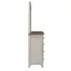 Liberty Furniture 652-BR-DM Farmhouse Reimagined - Dresser & Mirror - Antique White / Chestnut Tops