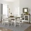 Liberty Furniture 661W-CD-5RLS Liberty Furniture 661W-CD-5RLS Whitney - 5 Piece Rectangular Table Set - Antique Linen / Weathered Gray
