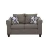 CoasterEssence 506022 Salizar - Upholstered Flared Arm Loveseat - Charcoal Gray