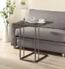 CoasterEveryday 902864 Pedro - Expandable C-Shaped Sofa Side Table - Weathered Gray